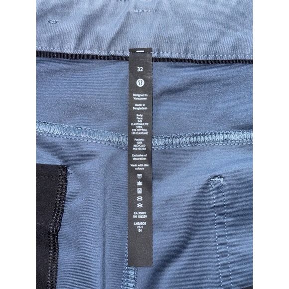 Lululemon Mens Commission Navy Blue Pants Size 32‎ - Picture 3 of 10
